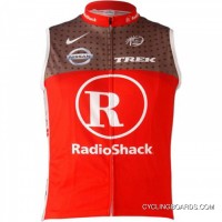 Best Team Radioshack Cycling Thermal Sleeveless Vest Red Tj-450-3813