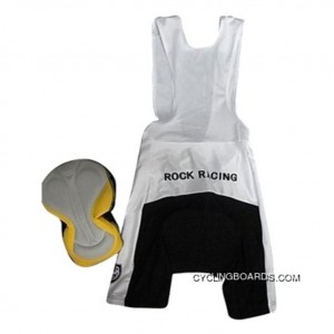 New Release Team Rock Racing Cycling Bib Shorts WHITE TJ-877-0988