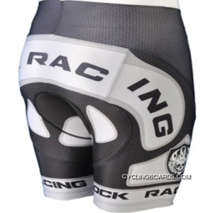 New Release Team Rock Racing Cycling Shorts Black White Tj-440-9235