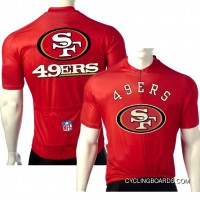 Coupon NFL San Francisco 49ers NINERS Cycling Short Sleeve Jersey TJ-641-5952
