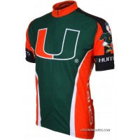 Um University Of Miami Hurricanes Short Sleeve Cycling Jersey Tj-897-8308 New Style