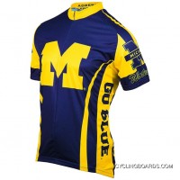 University Of Michigan UMich Wolverines Cycling Short Sleeve Jersey TJ-934-6748 New Year Deals