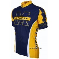 New Release UM University Of Michigan Wolverines Cycling Short Sleeve Jersey TJ-343-9248