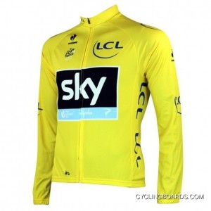 SKY Team 2013 Cycling Long Sleeve Jersey Yellow TJ-570-9626 Online