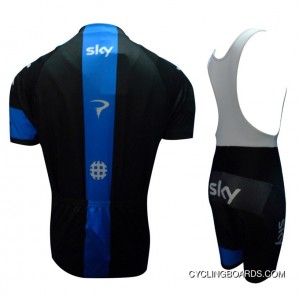 New Style 2013 Sky Team Cycle Jersey Short Sleeve + Bib Shorts Kit Tj-157-9544
