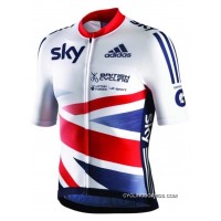 2013 Gb Great Britain Team Sky Short Sleeve Cycling Jersey Tj-283-4148 New Style
