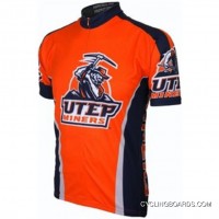 Free Shipping UT University Of Texas At El Paso Miners Cycling Short Sleeve Jersey(UTEP) TJ-533-9270