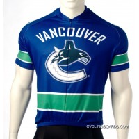 Super Deals Vancouver Canucks Cycling Jersey Short Sleeve Tj-739-9387