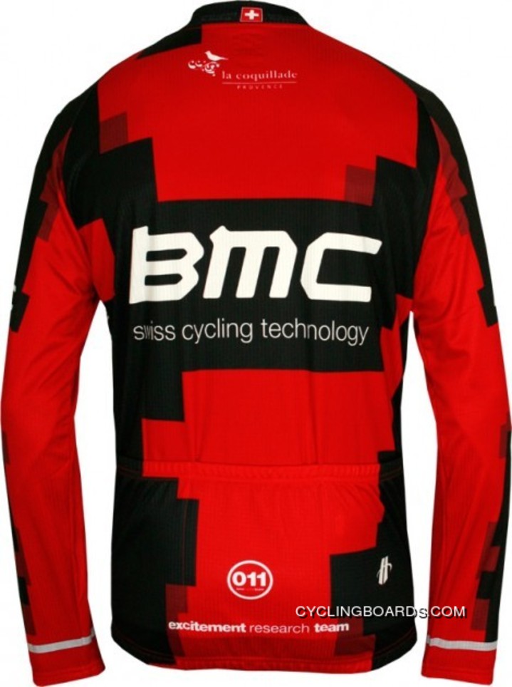 Discount BMC RACING TEAM 2012 Hincapie Radsport-Profi-Team Winter Fleece Long Sleeve Cycling Jersey Jacket Black