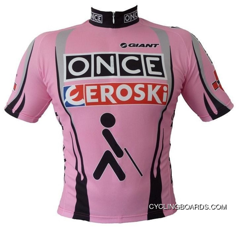 2001-2003 Once Eroski Vintage Unique Cool Short Sleeve Cycling Jersey Pink Tj-811-8091 Outlet