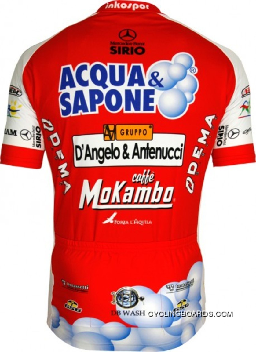 Super Deals Acqua & Sapone - Tour 2010 Giessegi Radsport-Profi-Team - Short Sleeve Jersey TJ-526-8298