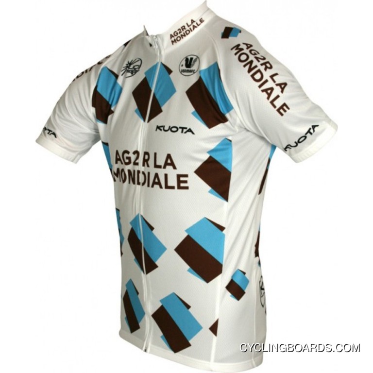 Ag2R La Mondiale 2011 Vermarc Radsport-Profi-Team Short Sleeve Cycling Jersey Tj-550-1004 Outlet