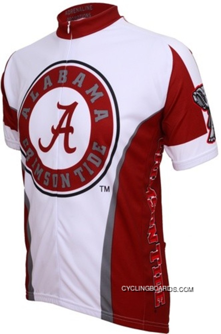 New Style Ua University Of Alabama Crimson Tide Cycling Jersey Tj-214-3401
