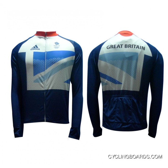 Discount Olympic 2012 Team Gb Cycling Long Sleeve Winter Jacket Tj-548-6473