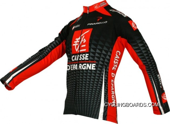Best Caisse D'Epargne 2010 Radsport-Profi-Team-Long Sleeve Jersey Tj-474-4825