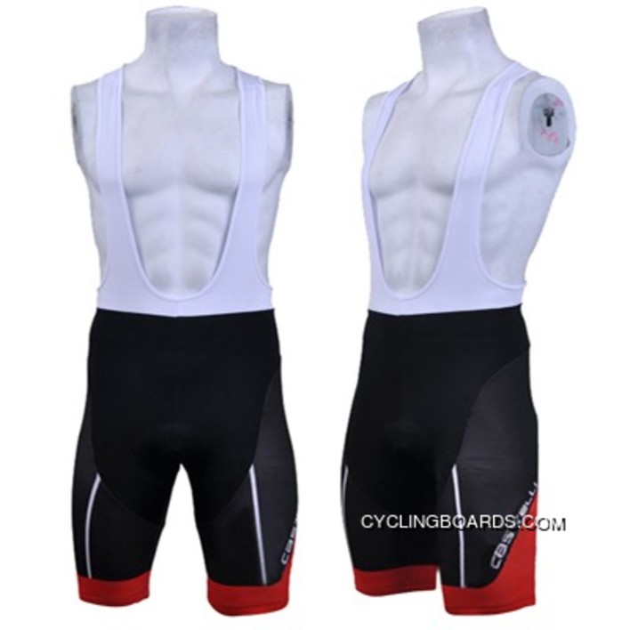 2012 Castelli Black Red Cycling Bib Shorts Tj-172-9951 For Sale