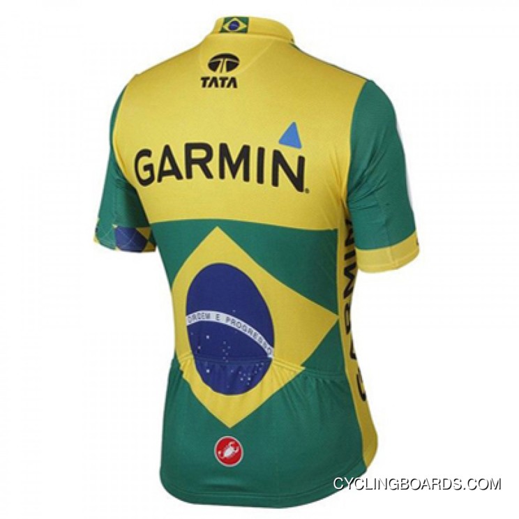 Discount Team Garmin-Cervelo 2011 Brazil National Champion Short Sleeve Jersey
