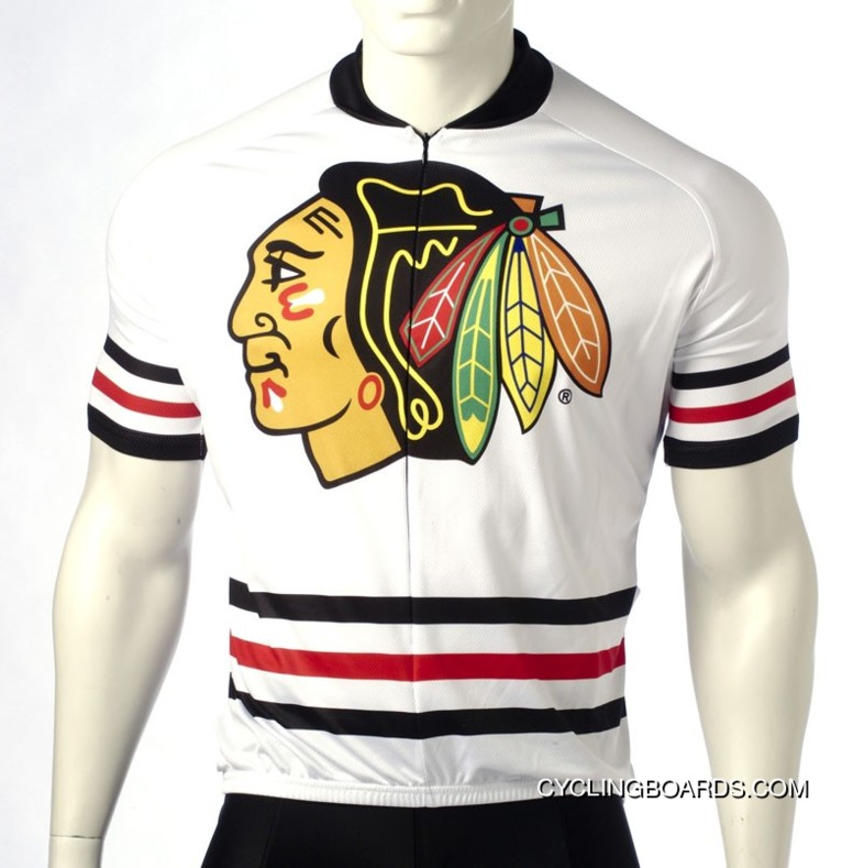 Chicago Blackhawks Cycling Jersey Short Sleeve Tj-074-7595 Discount