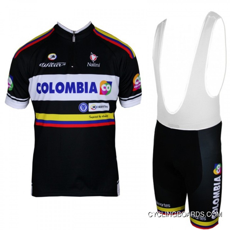 Super Deals COLOMBIA 2013 Professional Cycling Team - Cycling Strap Trousers Kit TJ-653-5934