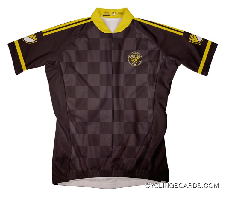 Mls Columbus Crew Short Sleeve Cycling Jersey Bike Clothing Cycle Apparel Tj-472-2512 New Year Deals