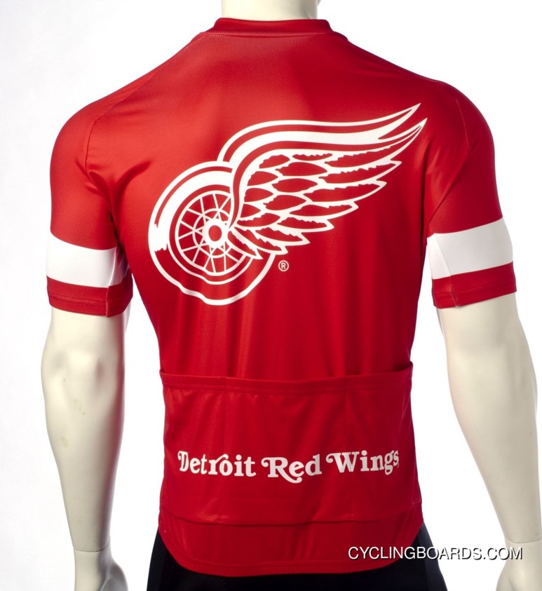 Detroit Red Wings Cycling Jersey Short Sleeve Tj-121-7063 Free Shipping