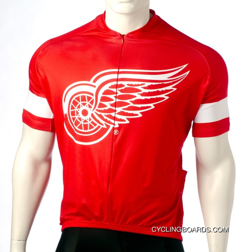 Detroit Red Wings Cycling Jersey Short Sleeve Tj-121-7063 Free Shipping