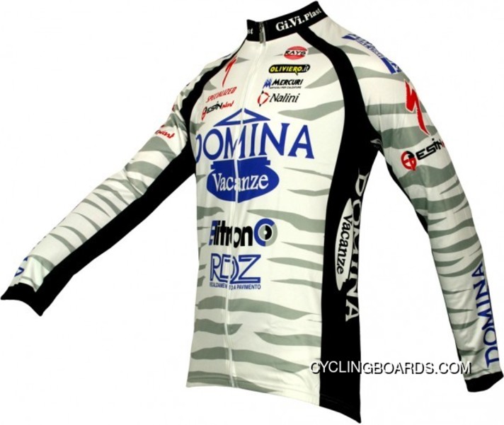 Domina Vacanze 2004 Radsport - Long Sleeve Jersey Tj-493-3021 New Year Deals