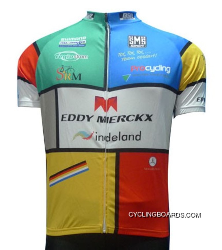 Super Deals Eddy Merckx-Indeland Team Short Sleeve Cycling Jersey - 2012 Tj-110-9590