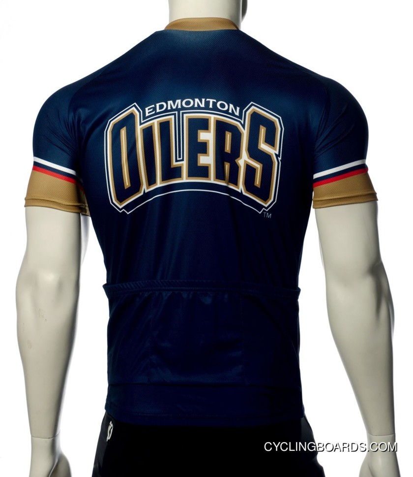Edmonton Oilers Cycling Jersey Short Sleeve TJ-197-6428 Online