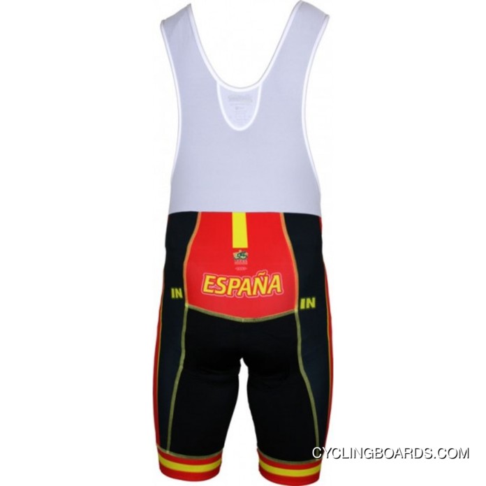 New Style España 2012 Inverse Radsport-Profi-Team Bib Shorts White Tj-087-4574
