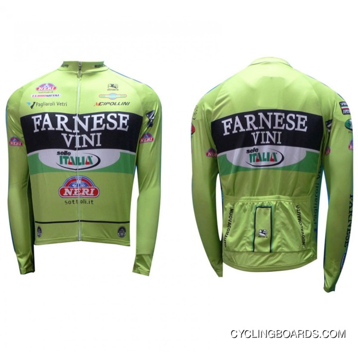 New Release Farnese Vini Giro Long Sleeve Jersey 2012 Tj-148-2033