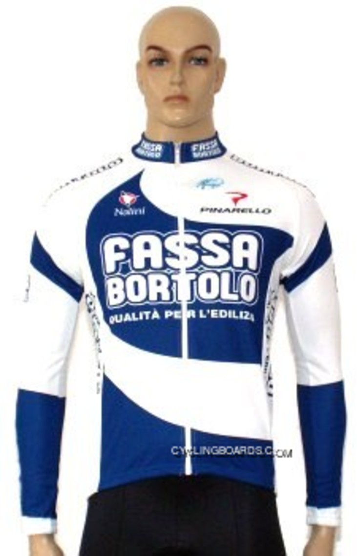 Outlet Fassa Bortolo 2005 Radsport - Winter Fleece Long Sleeve Jersey Jacket Tj-811-1589