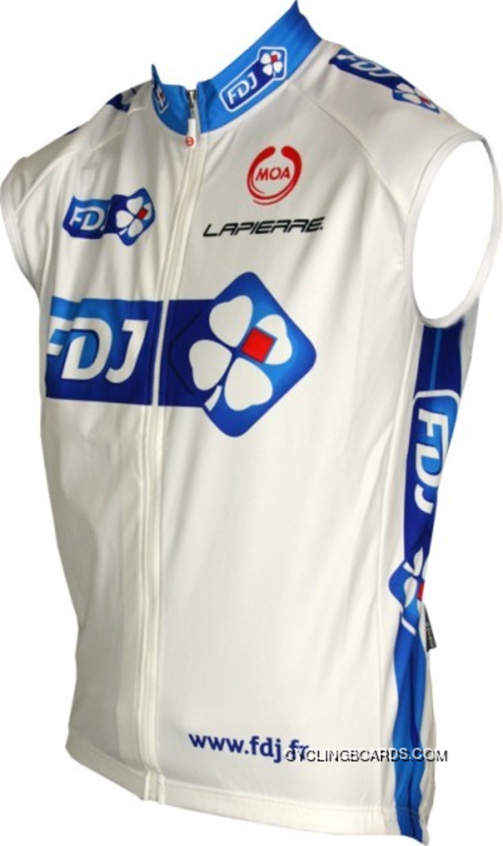 New Release FRANCAISE DES JEUX (FDJ) 2011 MOA Radsport-Profi-Team Sleeveless Jersey Vest TJ-475-8110
