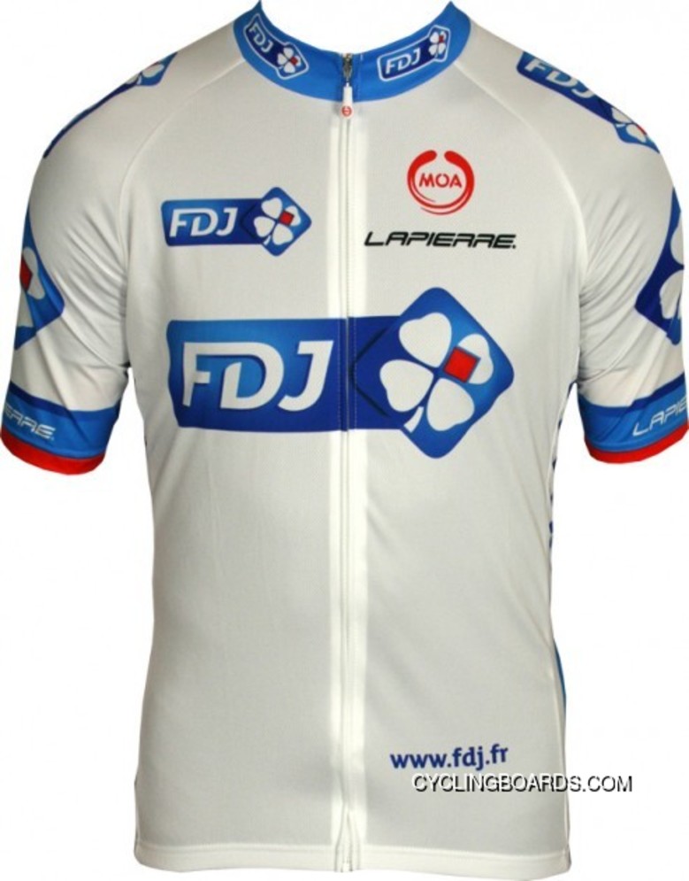 Francaise Des Jeux (Fdj) 2011 Moa Radsport-Profi-Team Short Sleeve Jersey Tj-222-0061 Top Deals