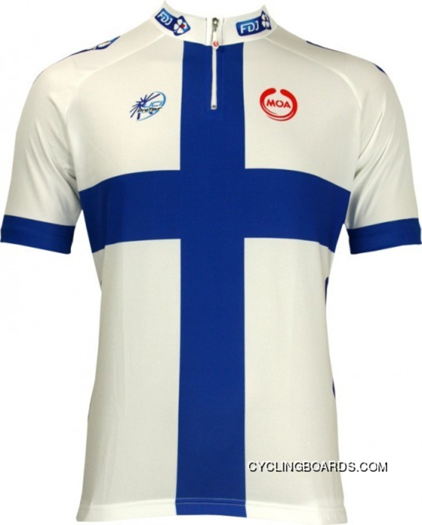 Francaise Des Jeux (Fdj) Finnischer Meister 2010 - Profi-Team Short Sleeve Jersey Tj-576-4714 New Year Deals