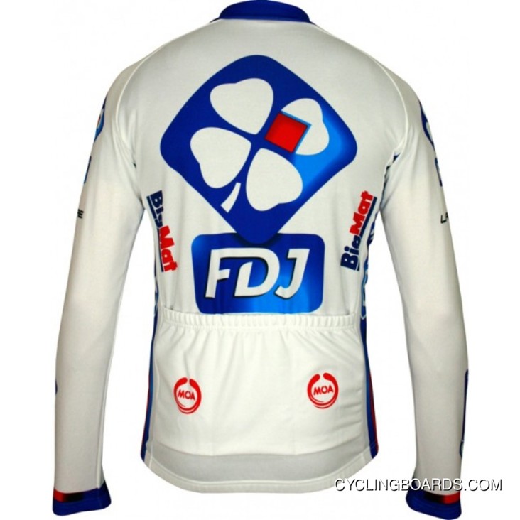 New Style Francaise Des Jeux (Fdj) - Big Mat 2012 Moa Radsport-Profi-Team- Long Sleeve Jersey Jacket Tj-993-9669