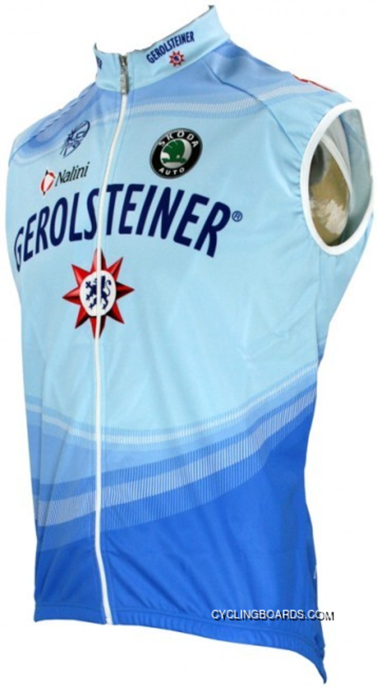 Super Deals Gerolsteiner 2008 Radsport-Profi-Team Sleeveless Jersey Vest TJ-577-9242
