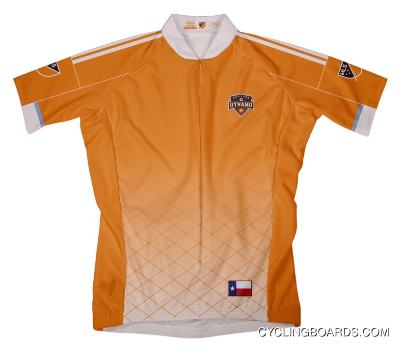Online Mls Houston Dynamo Short Sleeve Cycling Jersey Bike Clothing Cycle Apparel Tj-465-8306