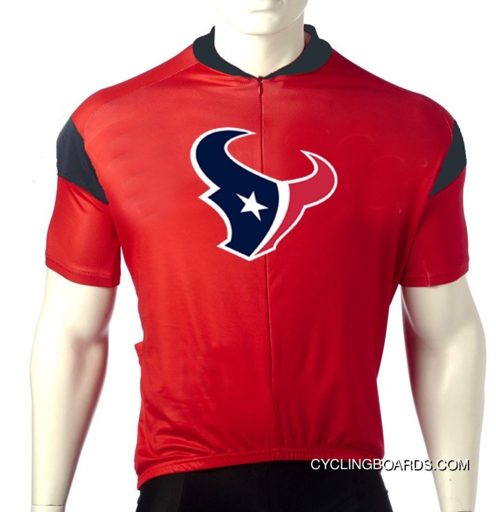 Free Shipping NFL Houston Texans Cycling Short Sleeve Jersey TJ-953-3774