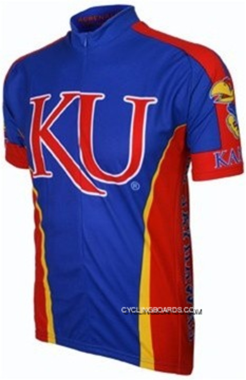 Ku University Of Kansas Jayhawks Cycling Jersey Tj-758-0129 New Release