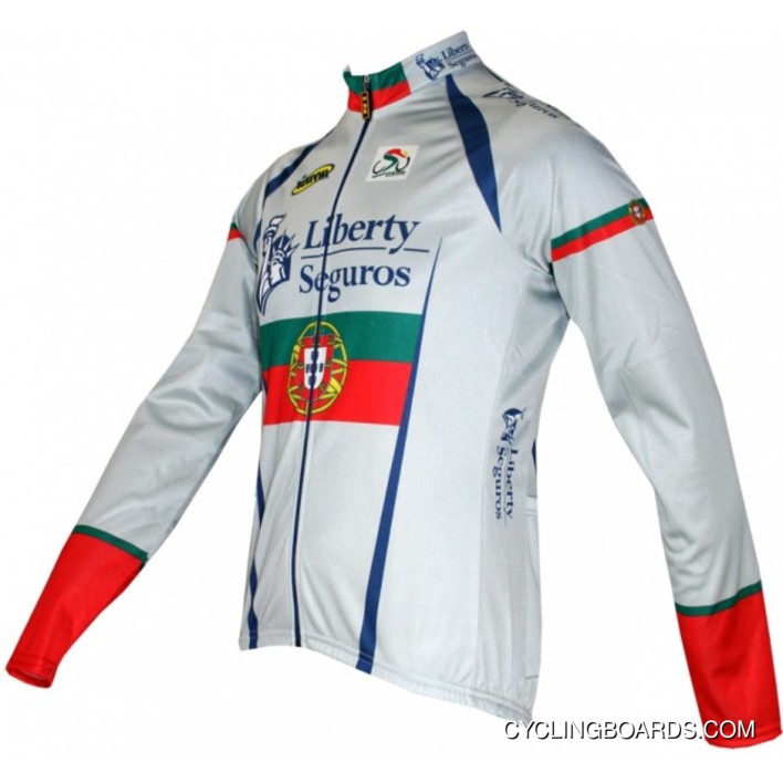 Super Deals Liberty Seguros 2009 Portugisischer Meister Inverse Radsport-Profi-Team - Long Sleeve Jersey Tj-103-7847
