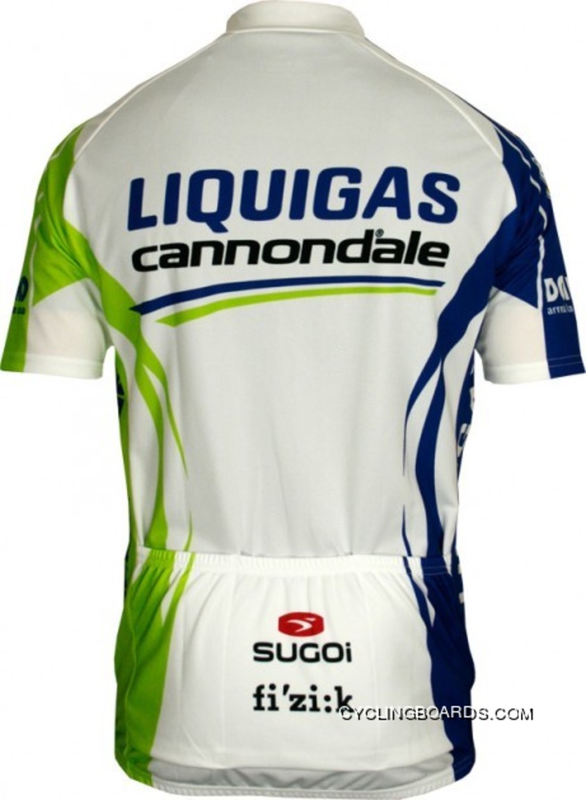 Super Deals LIQUIGAS CANNONDALE 2011 Sugoi Radsport-Profi-Team Short Sleeve Jersey TJ-054-0532