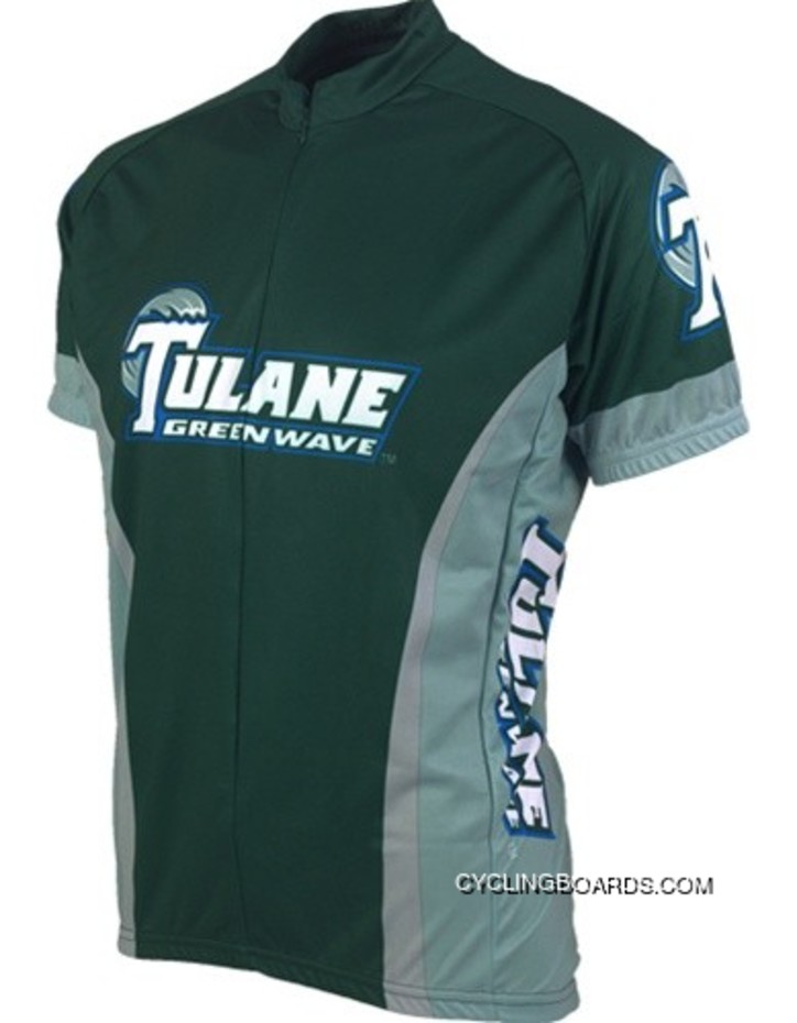 Super Deals Tulane University Cycling Jersey TJ-092-3812
