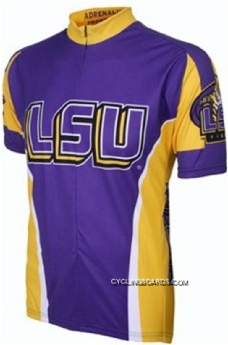 New Style LSU Louisiana State University Cycling Jersey TJ-301-7320
