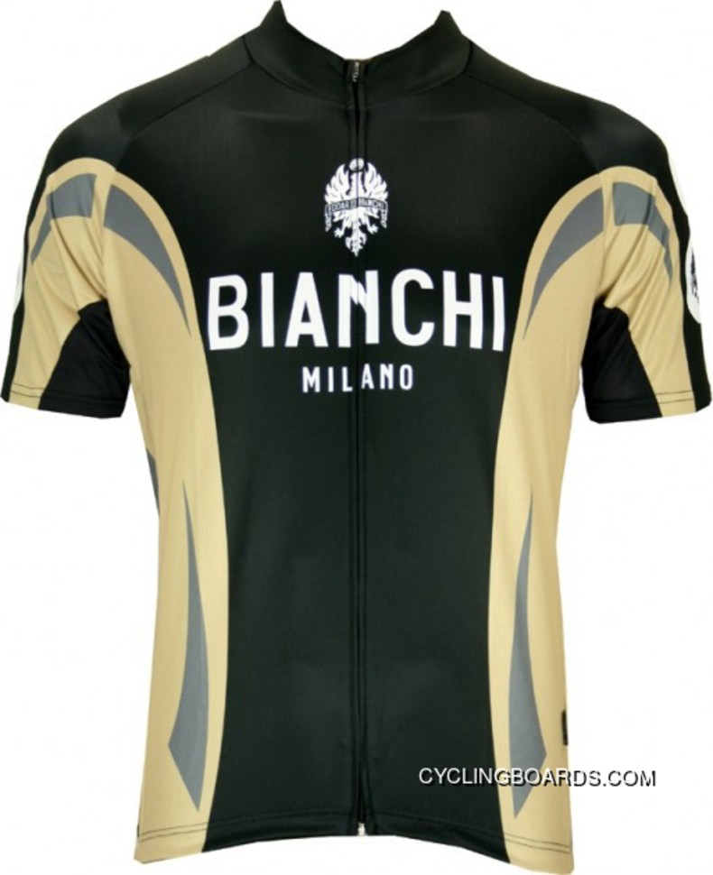 Bianchi Milano Short Sleeve Jersey (Continuous Zipper) - Novi Tj-773-7680 Best