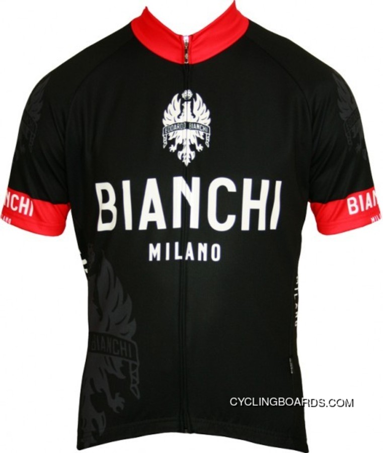 New Release Bianchi Milano Short Sleeve Jersey E12Edoardo1 Black Tj-345-5420