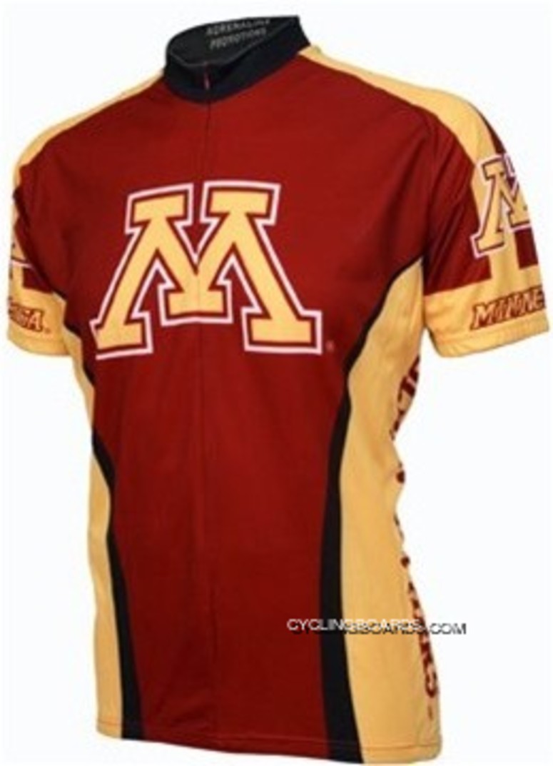 UMN University Of Minnesota Gophers Cycling Short Sleeve Jersey TJ-085-3947 Free Shipping