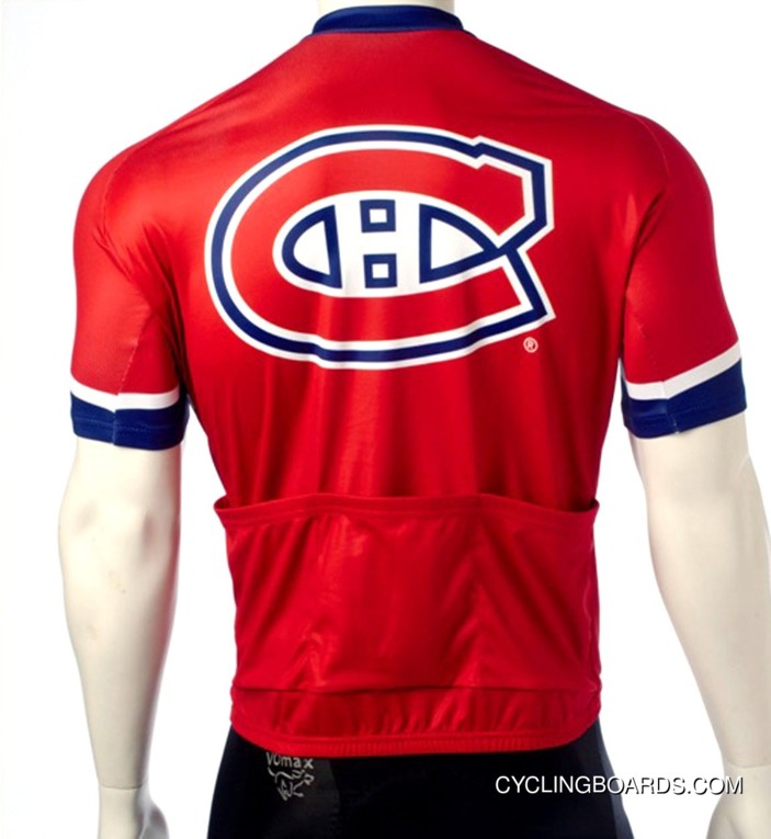 Coupon Montreal Canadiens Cycling Jersey Short Sleeve Tj-888-3971