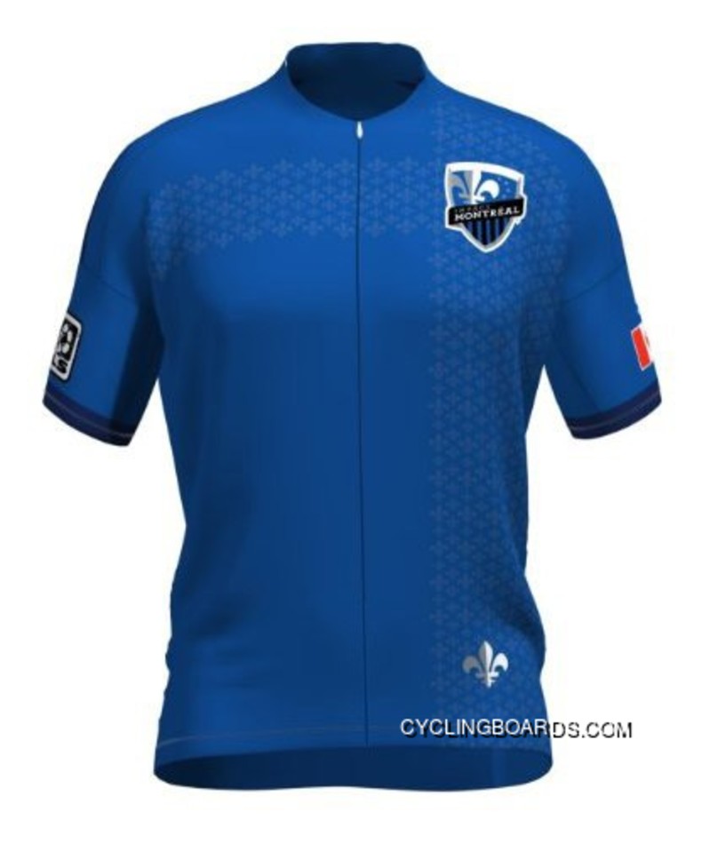 Mls Montreal Impact Short Sleeve Cycling Jersey Bike Clothing Cycle Apparel Tj-374-3785 Latest