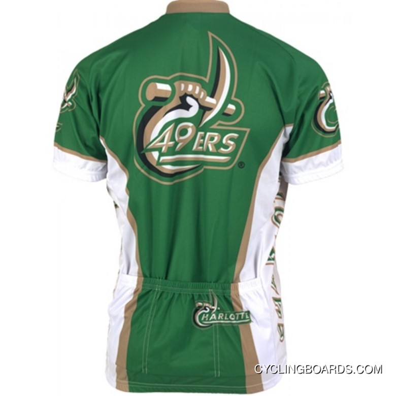 University Of North Carolina Unc Charlotte 49Ers Cycling Short Sleeve Jersey Tj-302-8539 Super Deals